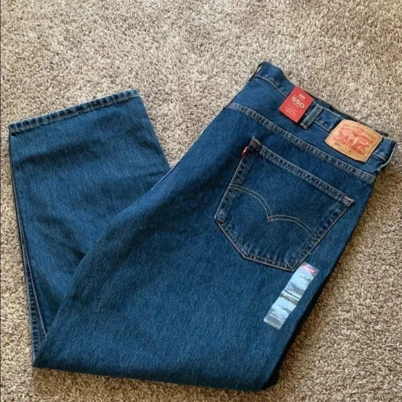 Levi’s 550 Men’s Denim Jeans Relaxed Fit Dark Stonewash Size 46x 29 NWT - Picture 9 of 10